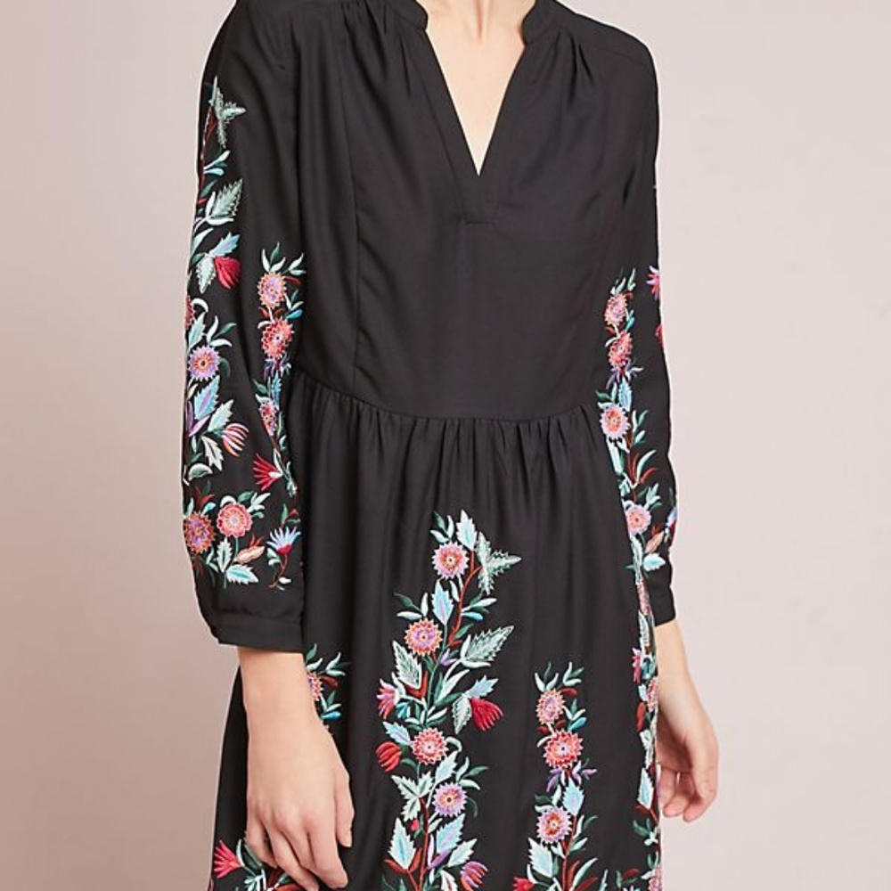 Anthropologie   OLIVIA Embroider Dress  Seen Worn